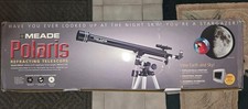 Meade Polaris 60EQ-D 60mm Refractor Telescope Equatorial Mount, Slow Motion New
