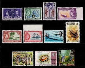 British Solomon Islands, Small Classic to Modern Lot