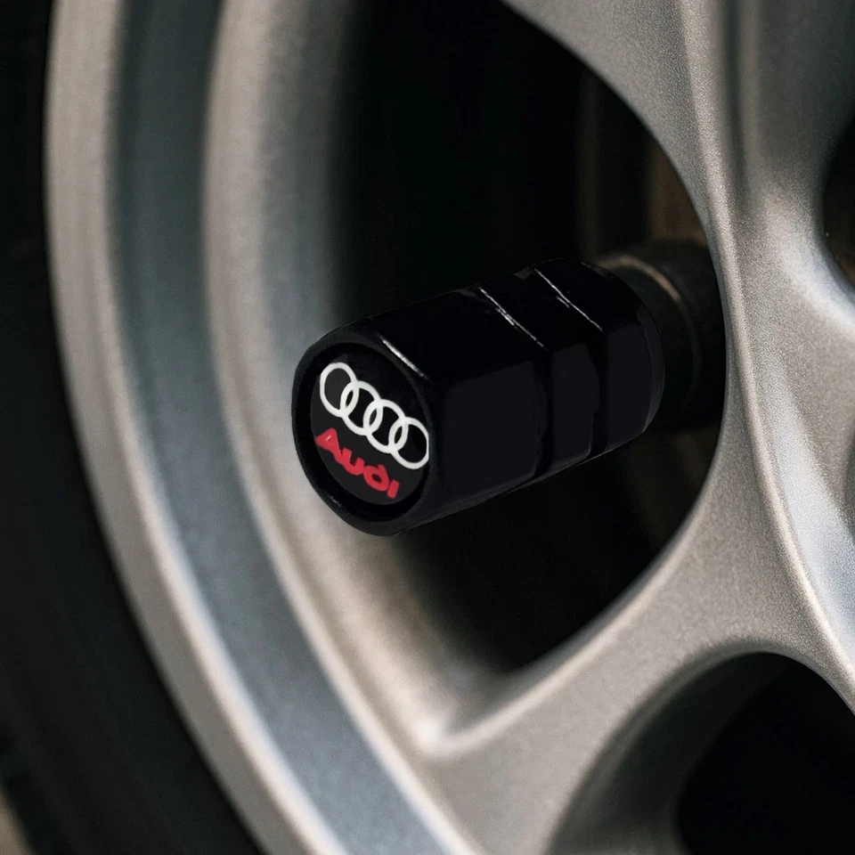 4x Audi Car Hex Tire Air Valve Stem All Series Caps - Image 2 of 2