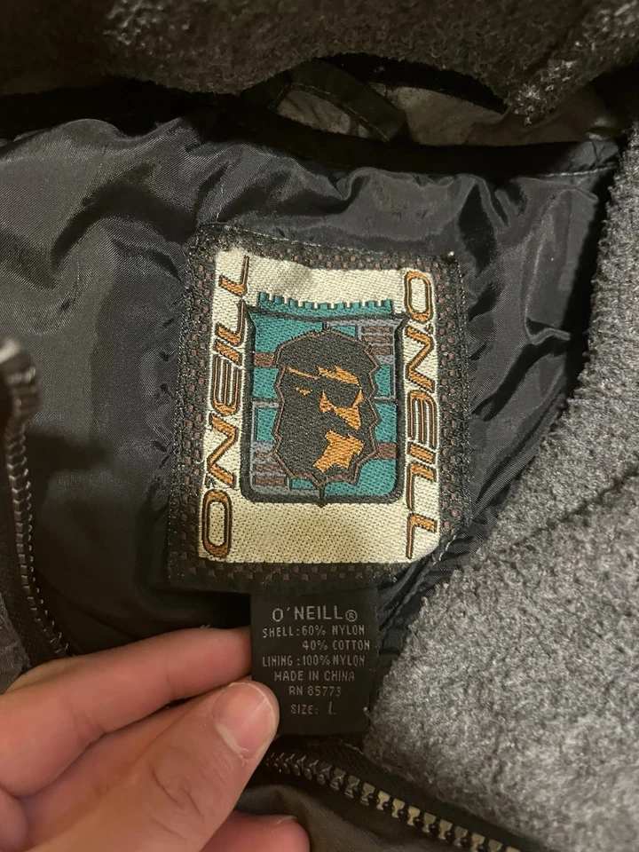 Chaqueta de snowboard vintage años 90 O'Neill bordada con llama talla: grande Crazy Fade Foto 4 de 4