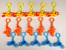 Lot of 15 American Heart Association Kids Heart Challenge Dragon Keychains Clips