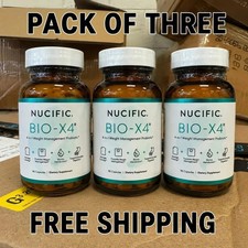 Pack de 3 Bio-X4: probiótico 4 en 1 para la digestión y el control de peso, 90 cápsulas