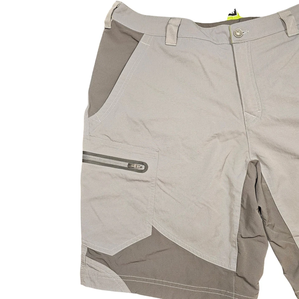 Pantalones Cortos de Carga REI Para Hombres Talla 38 Exterior Senderismo Nylon Verde Bolsillos con Cremallera Gorpcore Foto 4 de 4