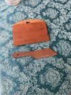 Vintage Japanese Carved Wood Hand Painted Crumb And Scraper Set — photo 2
