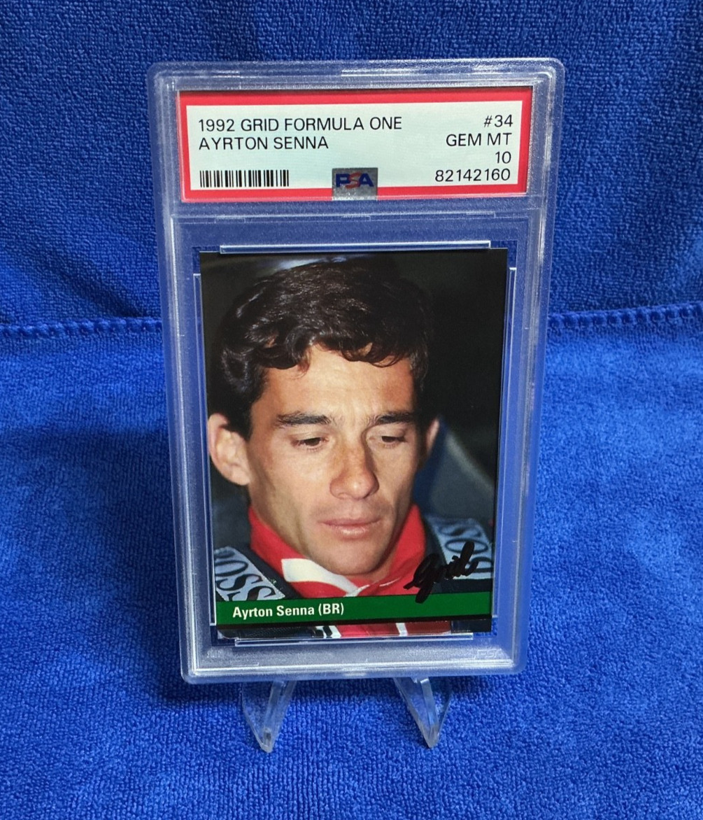 1992 GRID FORMULA ONE #34 AYRTON SENNA -  PSA 10 ( GEM-MT)