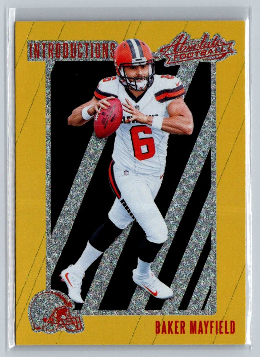 2018 Panini Absolute #IN-BM Baker Mayfield Introductions Spectrum Gold