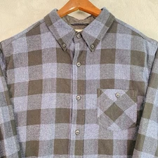 Original Weatherproof Vintage Buffalo Check Plaid Flannel Shirt Mens Medium
