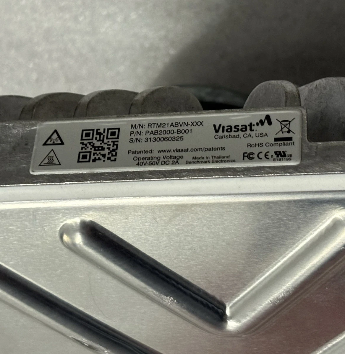 Viasat PAB2000-B001 Operating Voltage 40V-50V DC 2A photo 4