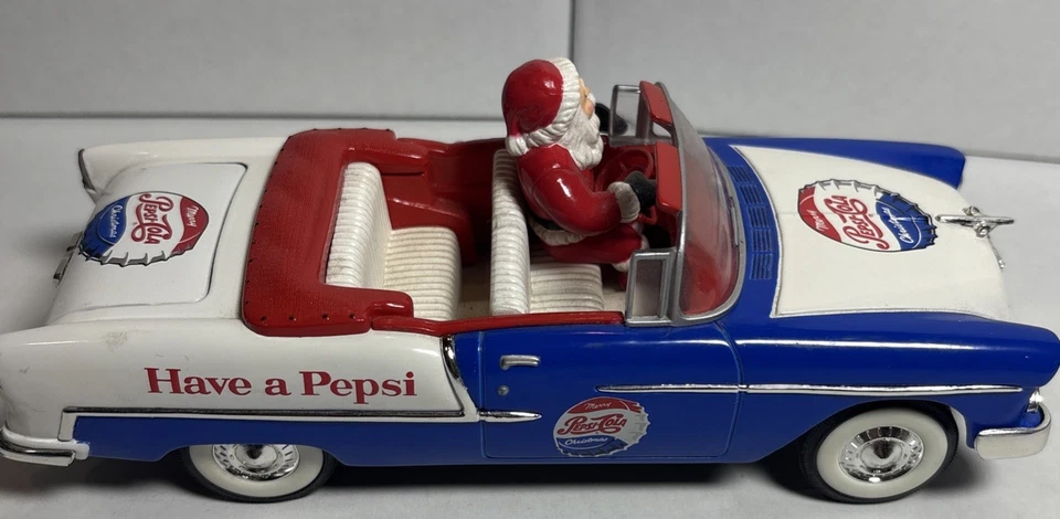 Chevy convertible vintage Liberty Classics Santa's 1955 Die-Cast Bank Pepsi 1:25 Foto 2 de 3