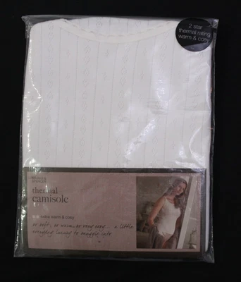 M & S Womens Thermal Brushed Fabric Extra Warmth Camisole Vest Top ~ Size 18 - Image 1 of 4