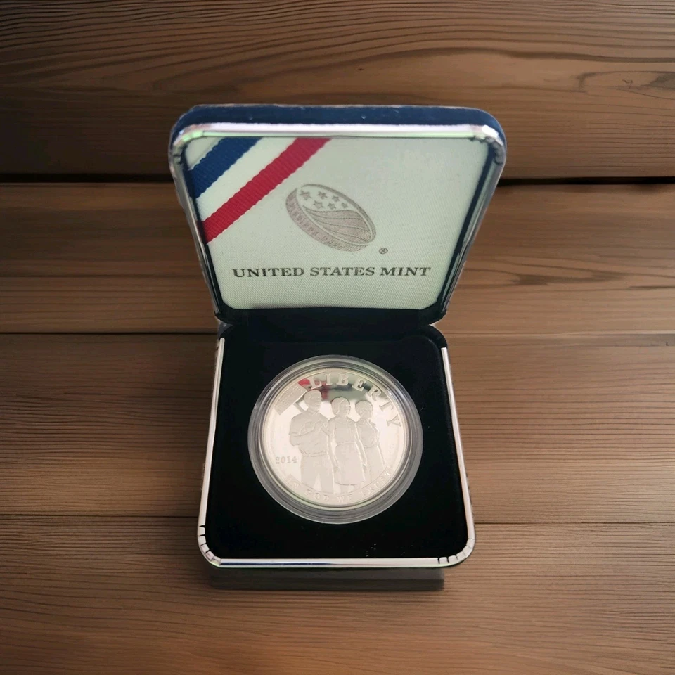 2014 Civil Rights Act of 1964 Proof Silver Dollar with COA & Case - Image 4 of 4