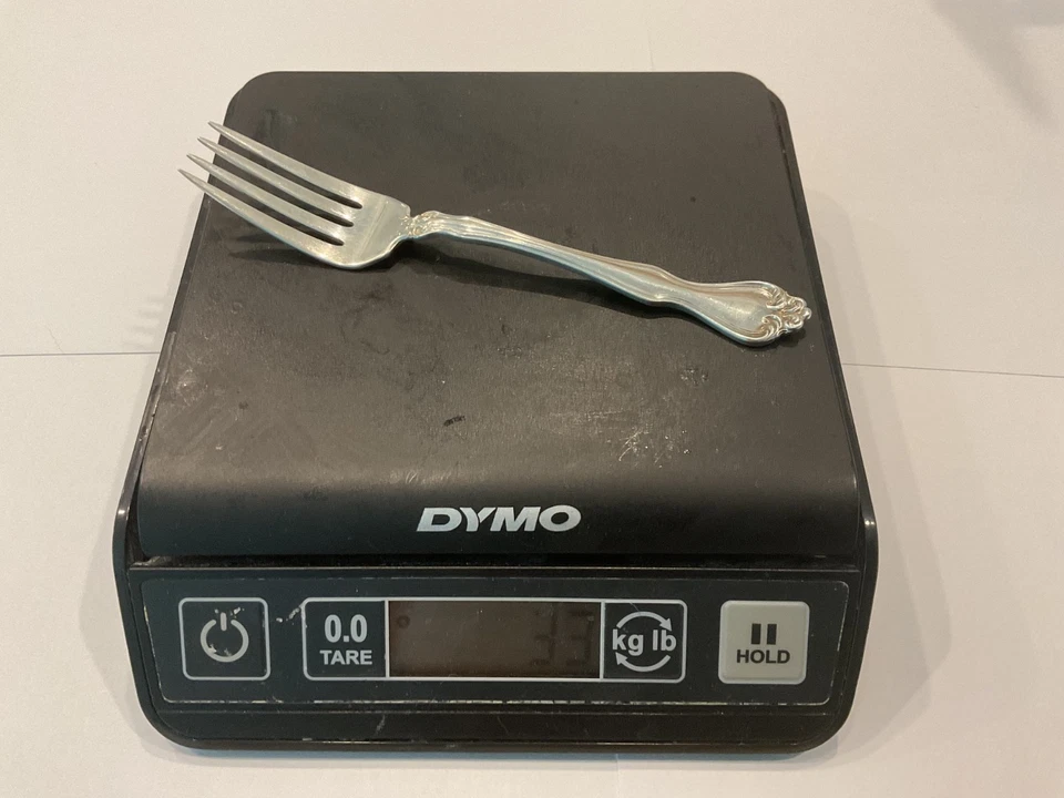 "Tenedor de ensalada de plata esterlina sólida GEORGE & MARTHA de Westmoreland 6"" pulgadas" Foto 4 de 4