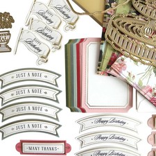 Anna Griffin 3D Garden Fountain Easel Card Finishing School With Dies New Sealed