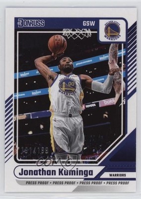 2024-25 Panini Donruss Press Proof Purple 191/199 Jonathan Kuminga #151 e3p