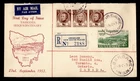 DR WHO 1953 AUSTRALIA FDC TASMANIA ANIV COMBO M81900
