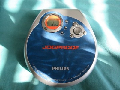 Philips Jogproof Portable CD Player AX3211/17 W CD CASE & Earbuds Tested