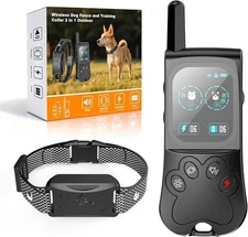 Wireless Dog Fence System Electric Fence Training Collar with Remote