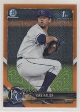 2018 Bowman Chrome Prospects Mega Box Orange Mojo Refractor /25 Jake Kalish db5