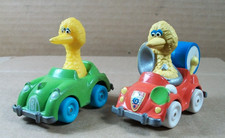 Lot of 2 Playskool - Sesame Street - Big Bird in Red Green Cars