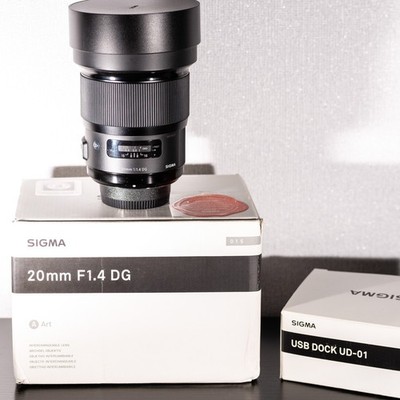 Sigma 20mm 1f1,4 Art Nikon F in OVP mit USB Dock UD-01