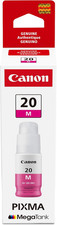 Canon GI-20 Genuine Magenta Ink Bottle, Compatible with Megatank G5020, G6020, G