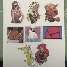 8 Skateboard Sticker Lot / Skate Sticker Lot
