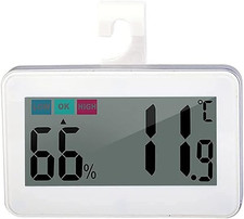 Reptile Thermometer Hygrometer Digital Gauge with Hook Suction Cup, Accurate