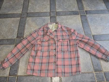Plaid  Jacket With Fleece Lining Size Large