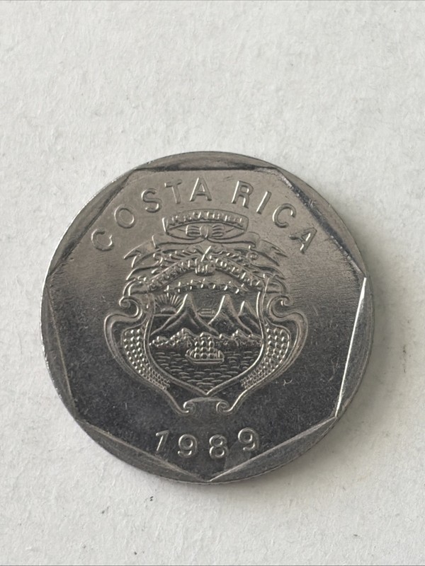 1989 Costa Rica Coin-5 Colones-Circulated