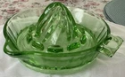 Vintage 1930’s Green Uranium Glass Citrus Reamer