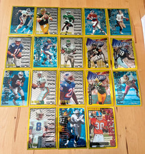 1996 Topps Finest Football GOLD JUMBO CARD LOT (18) Elway Marino Aikman Favre