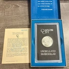 1884-CC GSA Hoard Morgan Silver Dollar $1, Hard Pack Box & Cert, Uncirculated BU