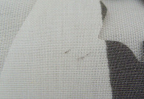 Lego Sail From 6289/6290 Red Beard Runner Gray & White Stripes Cannonball Holes