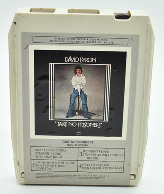 David Byron - TAKE NO PRISONERS, Vintage 8-Track Tape, MC8-1-1074, Mercury