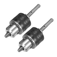 2Er-Set Bohrfutter,3/8-24Unf Gewinde,1,5-10Mm KapazitäT,Mit BohrfutterschlüSsel