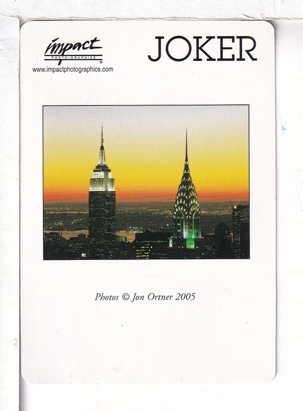 Single Playing Card Joker, "New York" Unknown, Unknown, 2000's