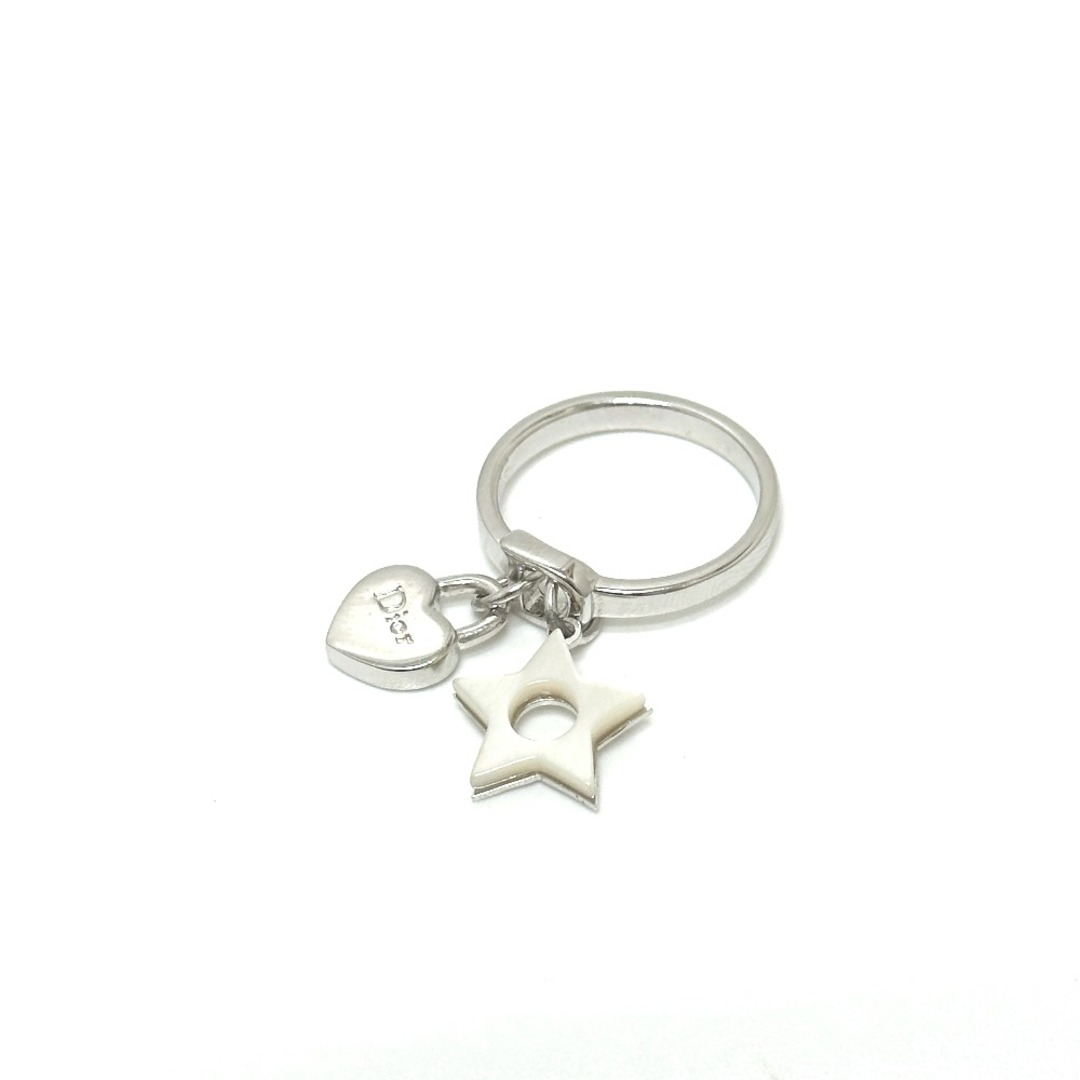 Christian Dior Charm Ring Silver Tone Heart/Star US5 W/Box | eBay