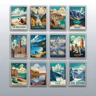 Acrylic Travel City Holiday Fridge Magnet –Souvenir Gift Refrigerator Decoration