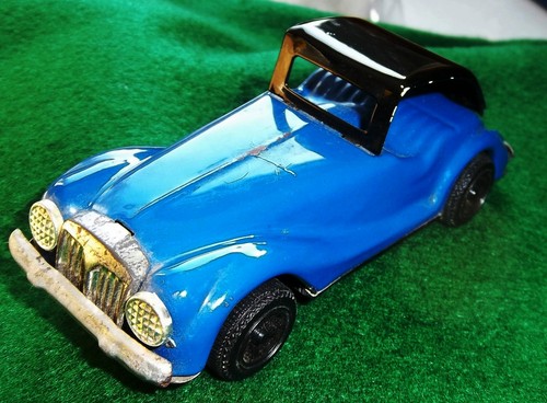 MG-TF BLUE BLACK CONVERTIBLE TOP UP RARE TIN TRANSITION ANTIQUE M.G.F MGT MGTF - Picture 8 of 11