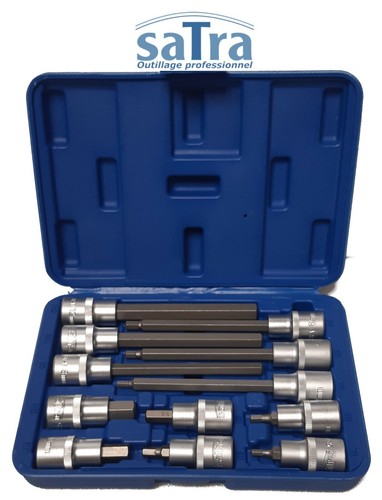 Allen Hexagonal HEX H4 H5 H6 H8 H10 H12 6 Panel BTR Tip Set on 1/2 Socket - Picture 7 of 9