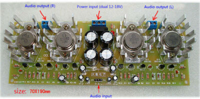 High Power 100W*2 OCL Module Two Channel Amplifier Board Electronic DIY Kits