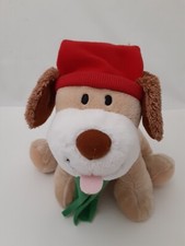 Hallmark Jingle Bell Pup Barks Jingle Bells Tail Wags Christmas Musical Plush