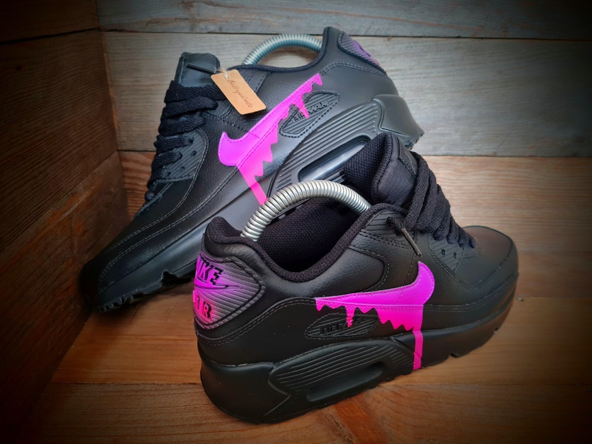 nike air max 90 essential black pink