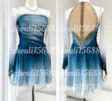 New ice figure skating dress Baton rotating dress custom size
