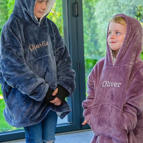 Personalised Children's Sherpa Style Hoodie, Wearable Blanket - Picture 25 of 31