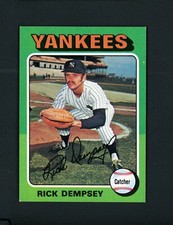 Rick Dempsey 1975 Topps - NY Yankees #451 NM+