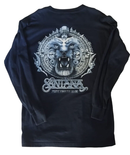 Vintage Santana Music From The Heart 1998 Long Sleeve L De Aztlan Tour 90s RARE - 第 1/10 張圖片
