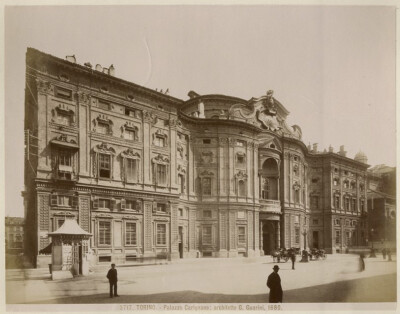 Photo albuminé Torino Turin Italie vers 1880 Chiesa Reale di