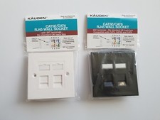 2 Port Cat6 IDC Modules RJ45 Network Faceplate LAN Patch Single Socket 5e, Tool