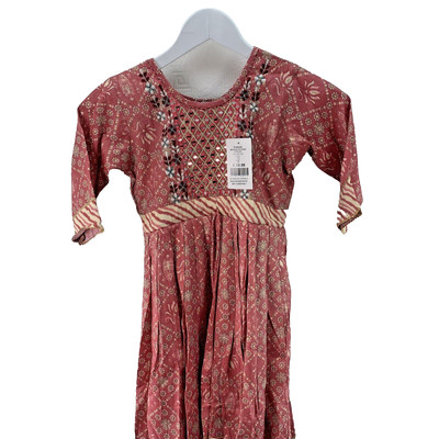 Bombay Stores Mädchen 2-teiliger Kameez Kinder Anzug ohne Duppata, Größe 28, rosa, UVP 34£
